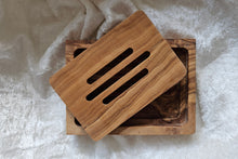 Laden Sie das Bild in den Galerie-Viewer, Olivenholz eckig doppelt
