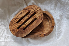 Laden Sie das Bild in den Galerie-Viewer, Olivenholz oval doppelt