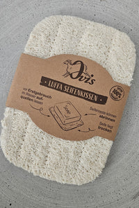 Seifenablage aus Luffa eckig