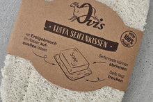 Laden Sie das Bild in den Galerie-Viewer, Seifenablage aus Luffa eckig
