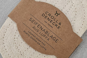 Seifenablage aus Luffa oval