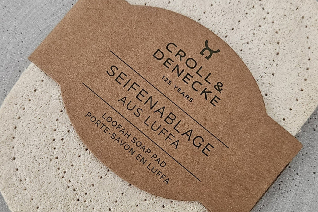 Seifenablage aus Luffa oval