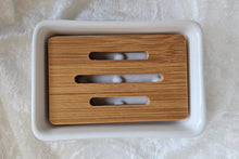 Laden Sie das Bild in den Galerie-Viewer, Seifenschale mit Bambuseinlage, rechteckig
