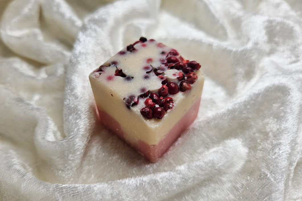 Badewürfel Erdbeer Rhabarber