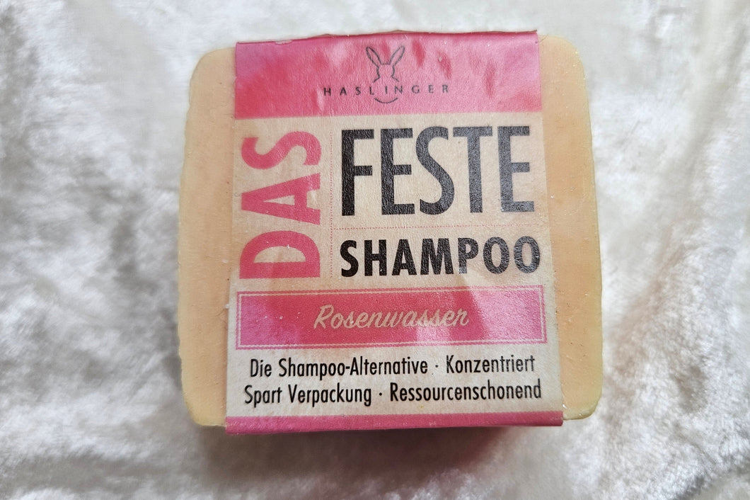 Haslinger: festes Shampoo Rosenwasser