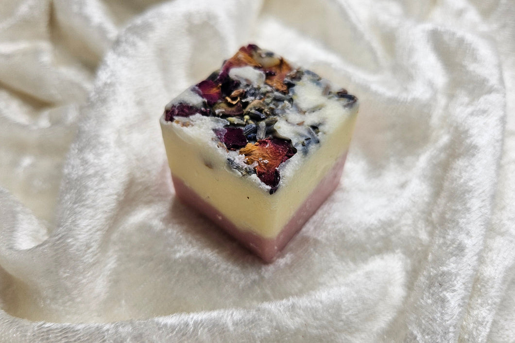 Badewürfel Lavendel Rose