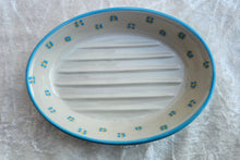 Laden Sie das Bild in den Galerie-Viewer, Seifenschale, Rille blau
