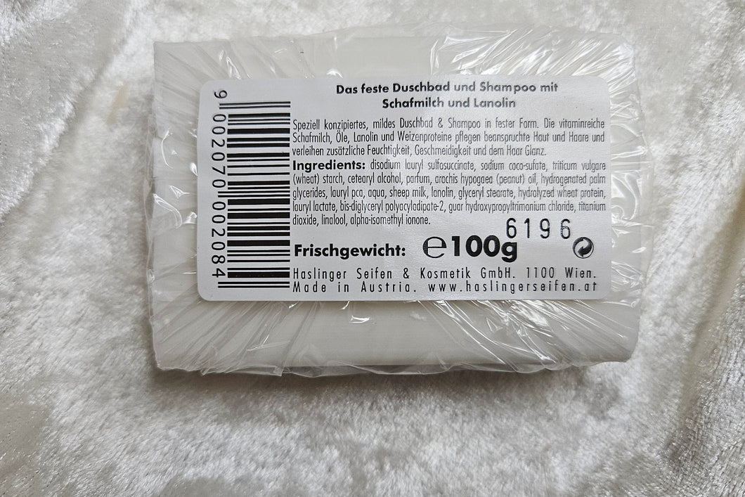 Haarwaschseife Schafmilch und Lanolin