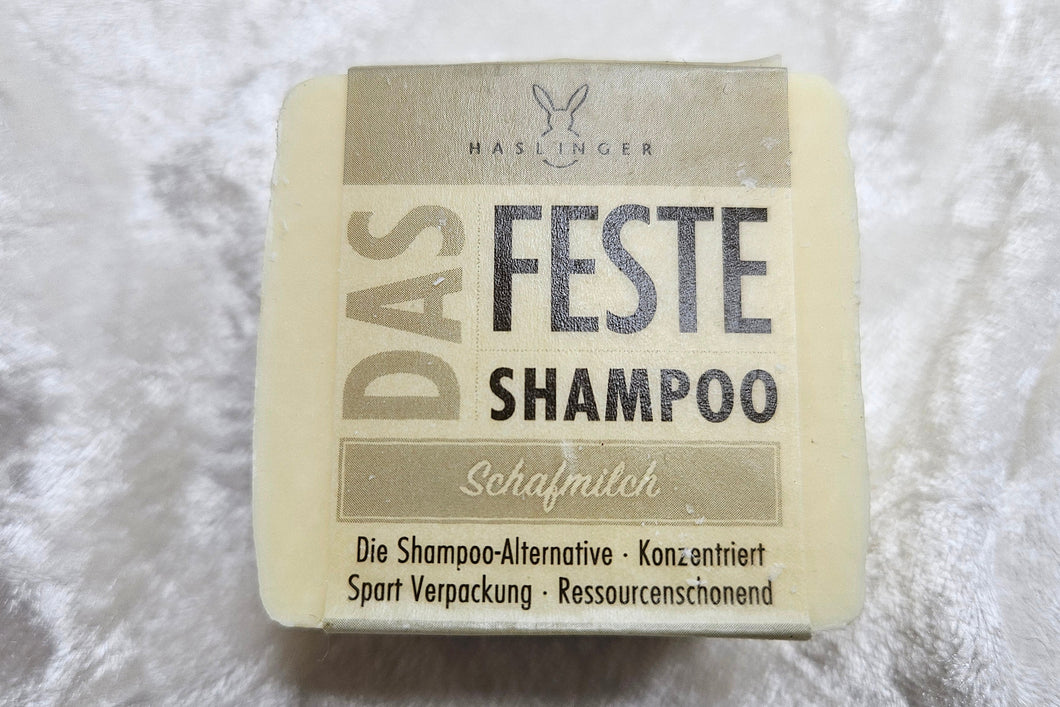 Haslinger: festes Shampoo Schafmilch