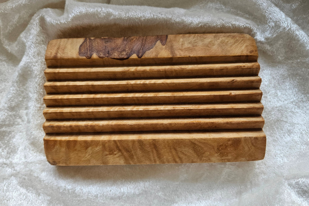 Olivenholz Rille Eckig