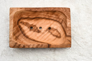 Seifenschale  aus Olivenholz